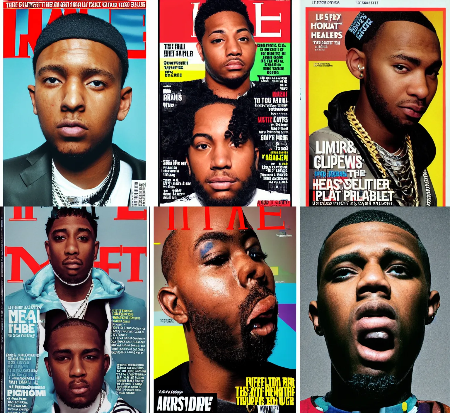 Prompt: head and shoulders portrait photo of the best and rapper in the world, full color magazine article by Time magazine (2009)