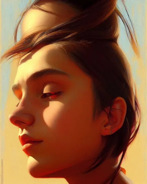 Prompt: stylized portrait of an artistic pose, composition, young indigenous girl, realistic shaded, fine details, realistic shaded lighting poster by ilya kuvshinov, magali villeneuve, artgerm, jeremy lipkin and michael garmash and rob rey