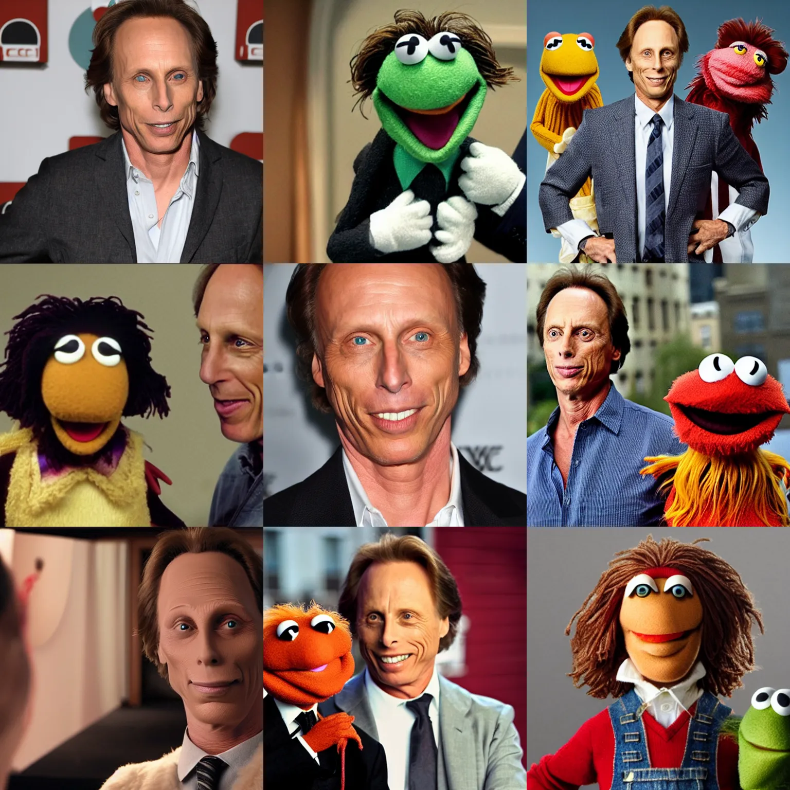 Prompt: william fichtner as a muppet