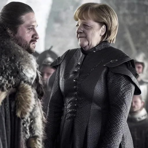 Image similar to angela merkel in game of thrones