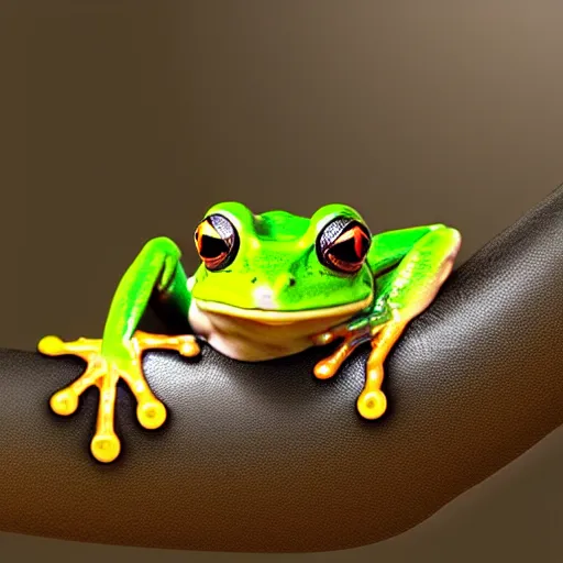 Prompt: “ frog, realistic, 8 k, ”