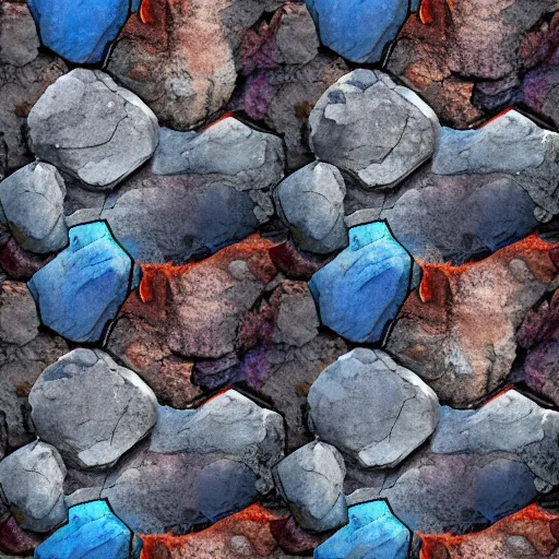 Image similar to Stylized Watercolor painted Rock texture, seamless,4k resolution, Substance material, Anime