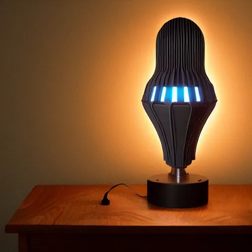 Prompt: dune interstellar themed lamp studio light