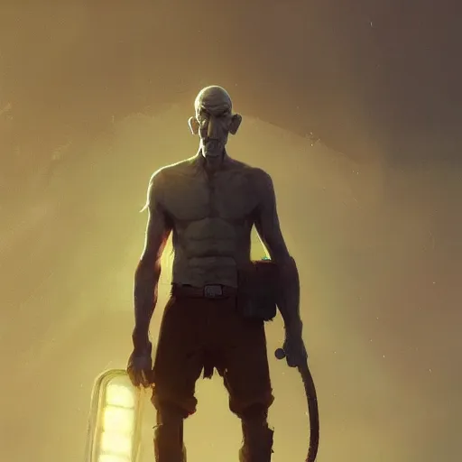 Image similar to handsome squidward, dramatic lighting, cinematic, establishing shot, extremly high detail, photorealistic, cinematic lighting, artstation, style by greg rutkowski