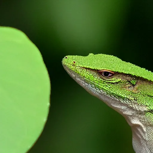 Prompt: green anole,