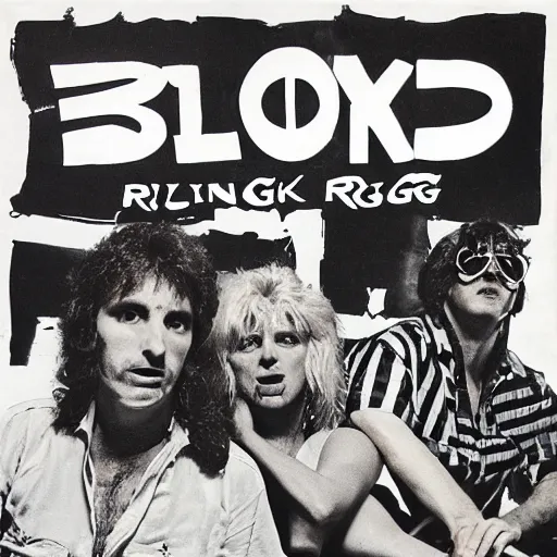 Prompt: 1 9 8 0 s rock album cover for a band called blind rage