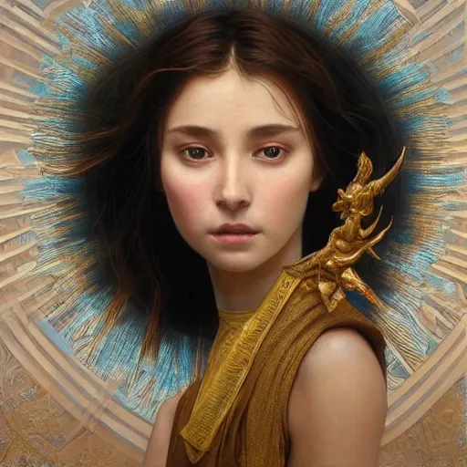 Prompt: Perfectly-centered portrait-photograph of a real life god from heaven, lifelike, super highly detailed, professional digital painting, artstation, concept art, Unreal Engine 5, Photorealism, HD quality, 8k resolution, cinema 4d, 3D, beautiful, cinematic, art by artgerm and greg rutkowski and alphonse mucha and loish and WLOP