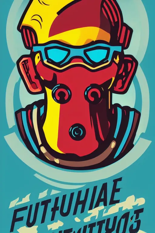 Image similar to fallout 7 6 retro futurist illustration art by butcher billy, sticker, colorful, illustration, highly detailed, simple, smooth and clean vector curves, no jagged lines, vector art, smooth andy warhol style