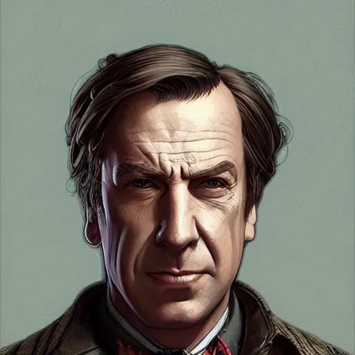 Prompt: Saul Goodman, Fallout New Vegas, intricate, highly detailed, digital painting, artstation, concept art, matte, sharp focus, illustration, art by Artgerm and Greg Rutkowski and Alphonse Mucha