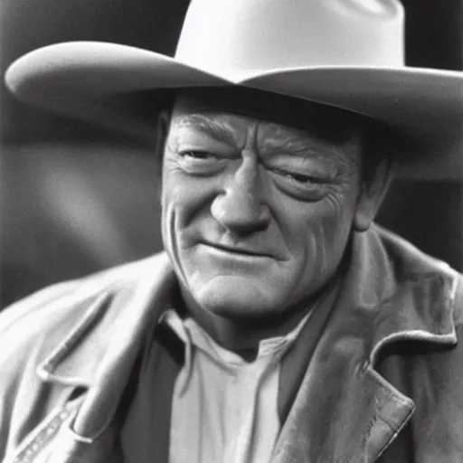 Prompt: “ john wayne in drag ”