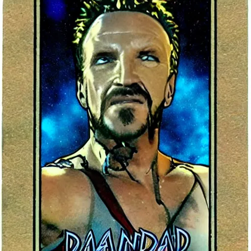 Prompt: Diamond Dallas Page tarot card