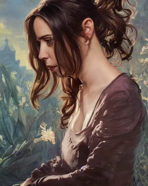 Prompt: a portrait painting of linda cardellini / alison brie / anne hathaway / rachel lane / sabrina lloyd / odette annable hybrid oil painting unreal 5 daz. rpg portrait, extremely detailed artgerm, greg rutkowski, alphonse mucha, vladimir volegov, adolphe bouguereaum, greg hildebrandt, tim hildebrant