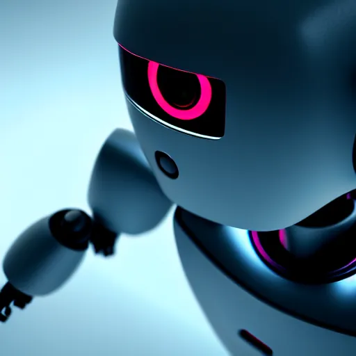 Image similar to a cute little robot at wood. super realistic 8 k render of a dark hooded powerful elegant, cinematic composition