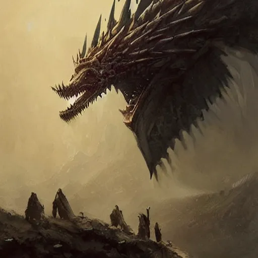 Image similar to game of thrones, targaryan god, painted by greg rutkowski