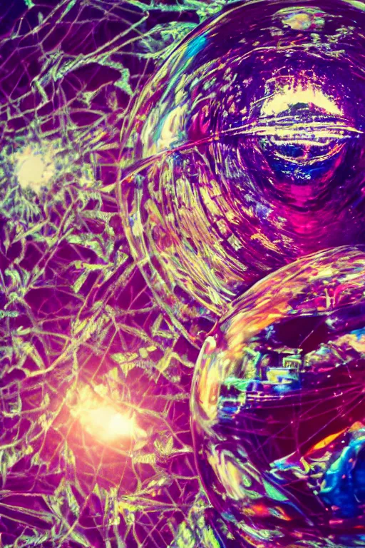 Prompt: image of random arts, weird, chaos, crystal ball, slightly abstract, art, 8K, HDR, high quality