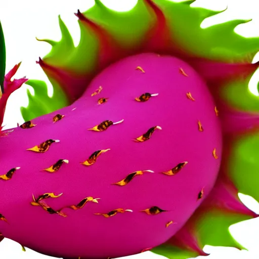 Prompt: chinese dragon, dragon fruit