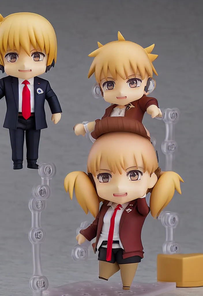 Image similar to An Anime Nendoroid of Donald Trump, Product Photo