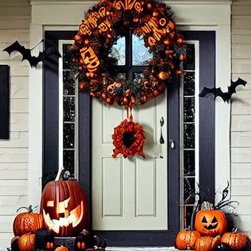 Prompt: homemade halloween themed christmas decoration ideas