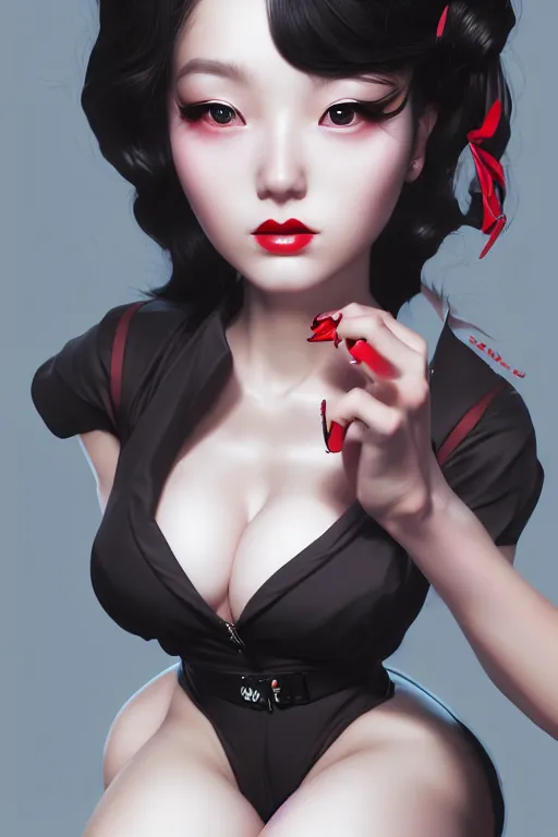 Image similar to a pin up and beautiful fashion and dreamlke japan girl, charming, art by artgerm & jeehyung lee & wlop, hyperdetailed, 8 k realistic, symmetrical, frostbite 3 engine, cryengine, dof, trending on artstation, digital art,