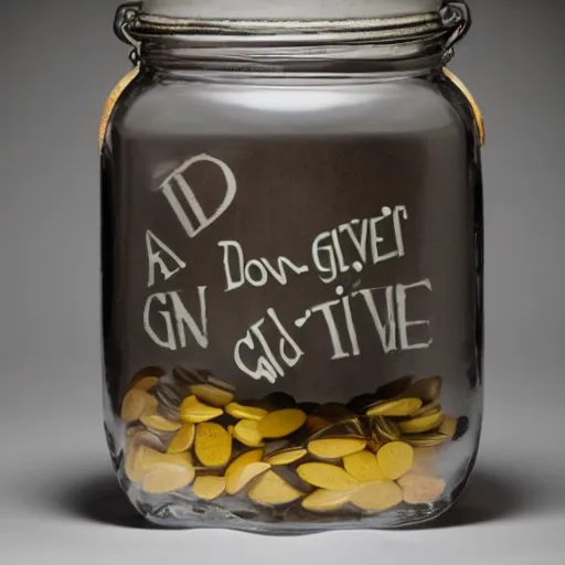 Image similar to a big old jar of I don't give a what