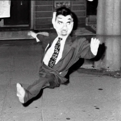 Image similar to Archival photo of Mr Bean launching the atomic bomb