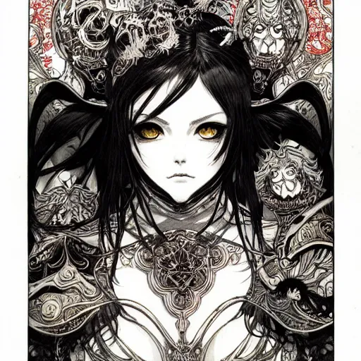 Image similar to prompt: Portrait painted in world of Warcraft style drawn by Vania Zouravliov and Takato Yamamoto, inspired by Fables, intricate acrylic gouache painting, high detail, sharp high detail, manga and anime 2000