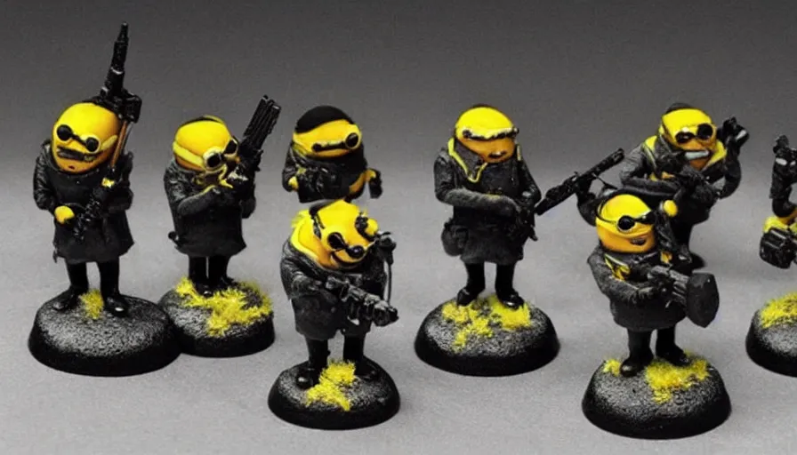 Prompt: “minions part of blackwater mercenary group”