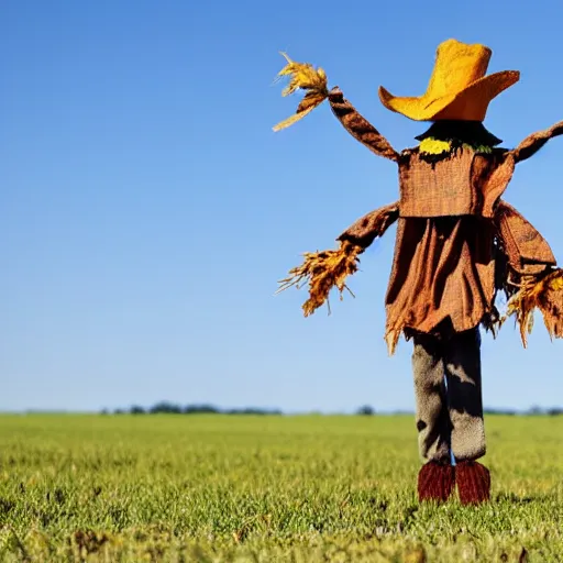 Image similar to a scarecrow doing a catwalk