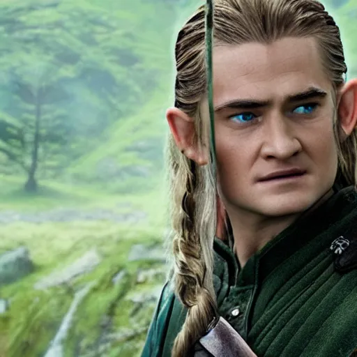 Image similar to movie still of legolas in a pixar movie