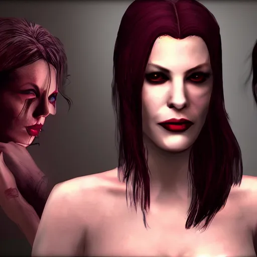 Image similar to liv tyler, vampire the masquerade bloodlines, troika games, vtmb, vtm