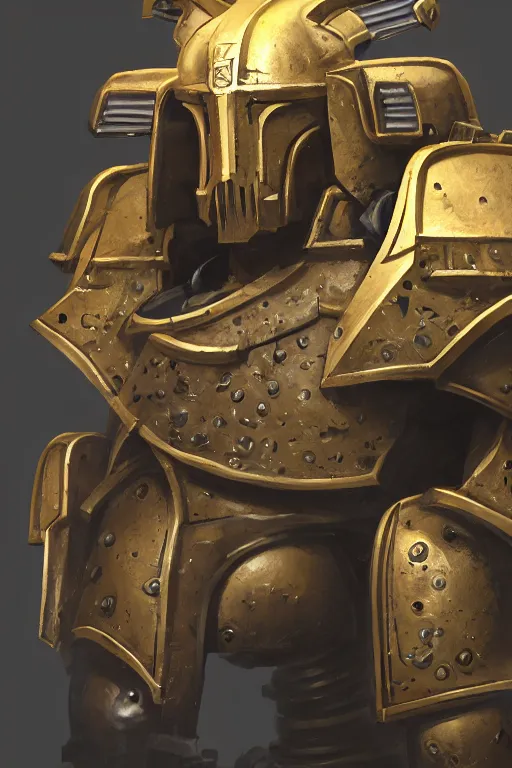 Image similar to armor portrait heros warhammer 4 0 k horus heresy fanart - the primarchs emperor by johannes helgeson animated with vfx concept artist & illustrator global illumination ray tracing hdr fanart arstation zbrush central hardmesh 8 k octane renderer comics stylized