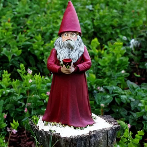 Image similar to hermione garden gnome