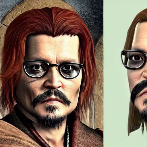 Prompt: Johnny Depp as a Crusader Kings 3 character