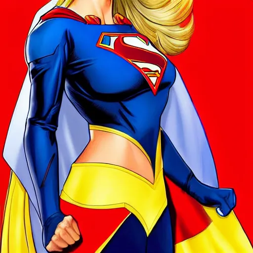 Prompt: cameron diaz as supergirl by artgerm