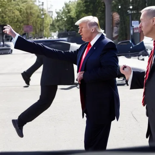 Image similar to Donald trump getting shot by the FBI