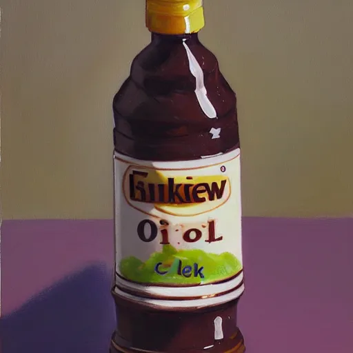 Image similar to chocolate milk, oil painting