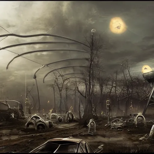 Prompt: war of the worlds, cgstation, photorealistic