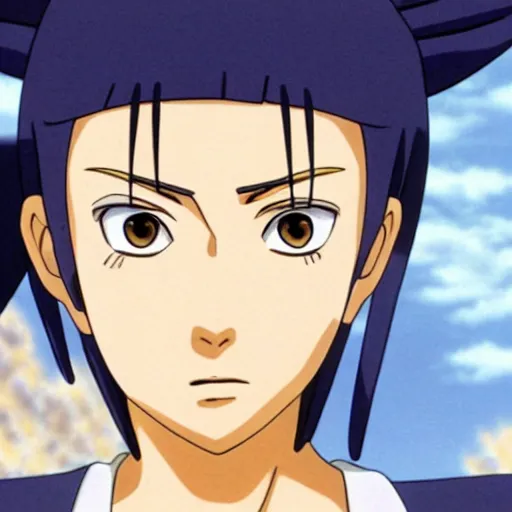 Image similar to Film still of Hinata Hyuga from Naruto, highly detailed