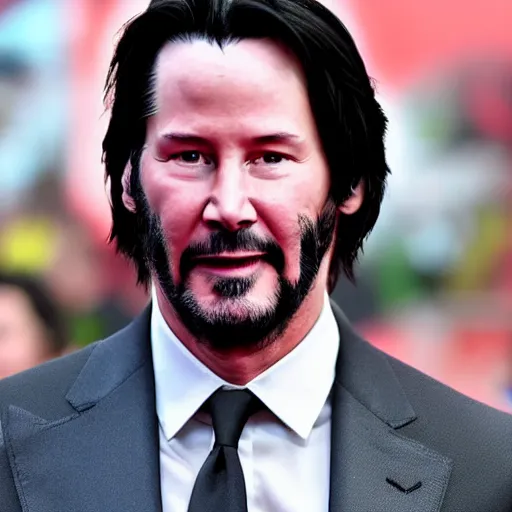 Image similar to keanu reeves as wolverine 4 k detailed super realistic