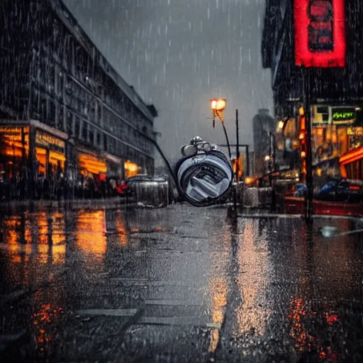 Image similar to Giant crab housed hd masterpiece lensraiblur rainy moody cityscene with crabs in trenchcoats, national geographic, instagram, High quality award winning photography by Netflix. This city once used to be my home, now its a crabtown where trenchcoats come a dime a dozen.