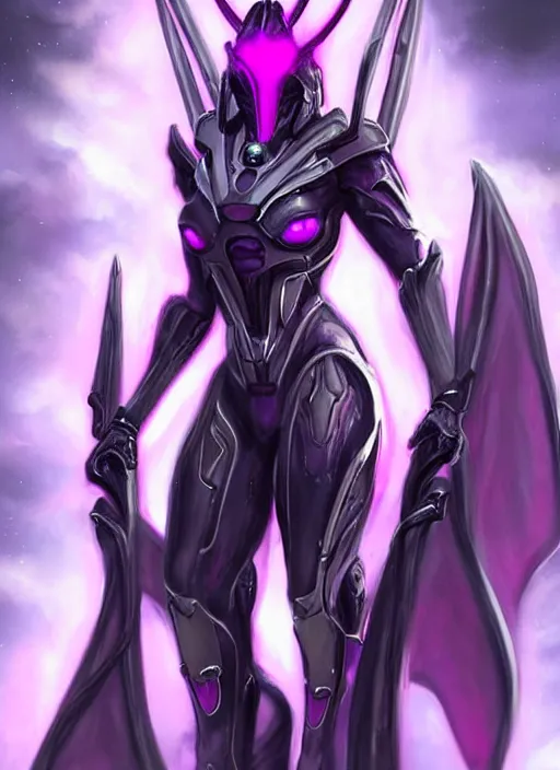 Prompt: cinematic front shot, galactic sized proportional stunning beautiful hot female warframe goddess, detailed sleek cyborg female dragon head, metal ears, sleek purple eyes, sleek silver armor, smooth fuschia skin, in space, holding a planet, epic proportions, epic size, epic scale, furry art, dragon art, giantess art, warframe fanart, furaffinity, deviantart