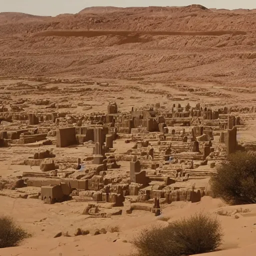 Prompt: the city of theeb from Star Wars