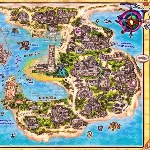 Image similar to skypiea map form one piece anime