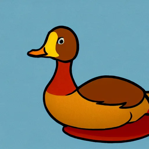 Prompt: A duck illustration in the style of Stephen Cartwright