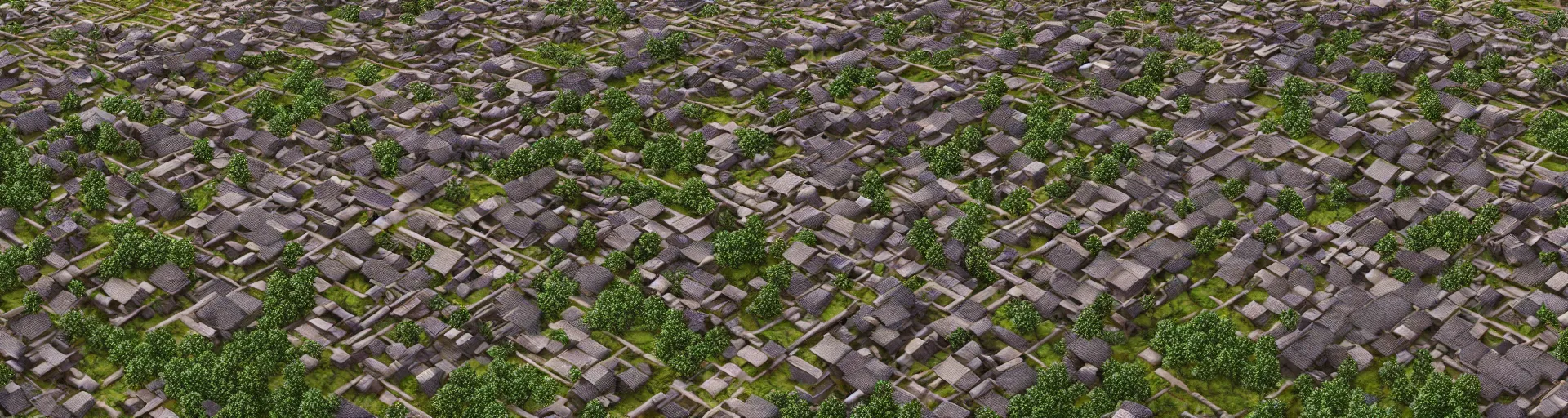 Prompt: photo realistic landscape of medieval japan town, aerial photography, exquisite detail, octane render, 8 k postprocessing,