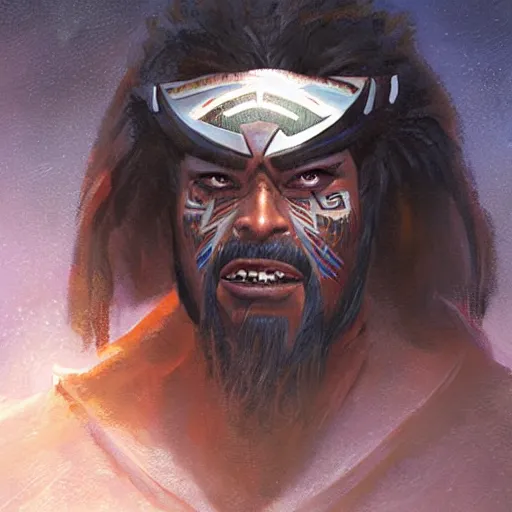 Image similar to Maori Tlingit Klingon by Greg Rutkowski