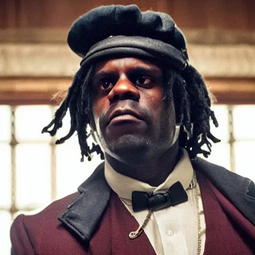 Prompt: Chief Keef in Peaky Blinders very detailed 4K quality super realistic
