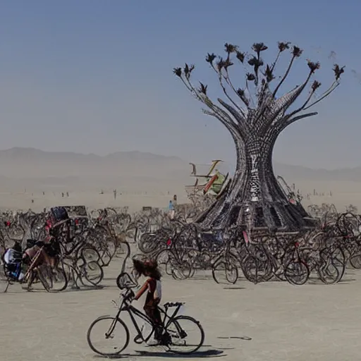 Prompt: burning man