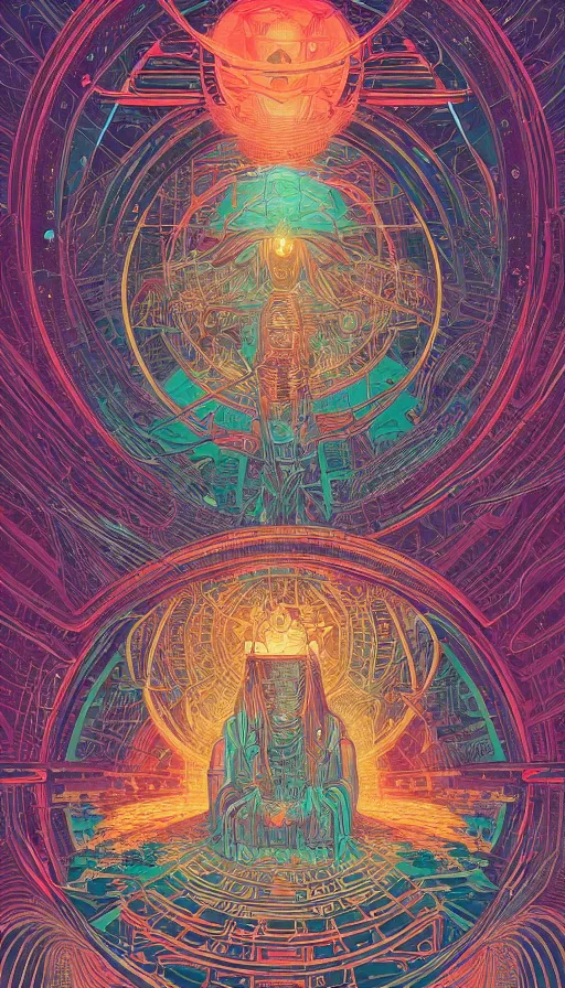 Image similar to the ancient oracle of cosmic travellers, futurism, dan mumford, victo ngai, kilian eng, da vinci, josan gonzalez