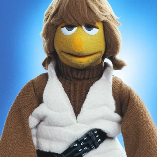 Prompt: Luke Skywalker, Muppet
